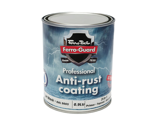 Anti-rostskydd Ferro-Bet Ferro-Guard Coating & Primer Jet Black, 900ml