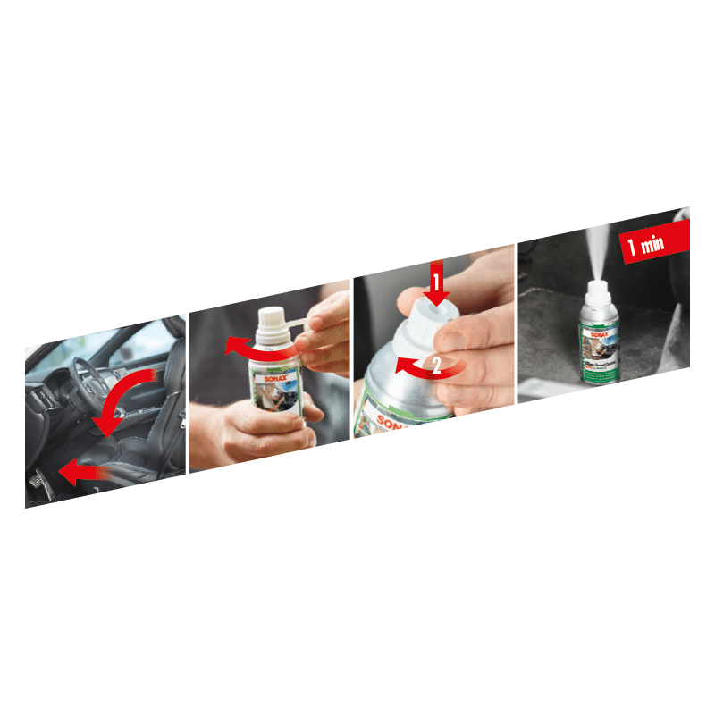 AC rengöring Sonax Car AC Cleaner Green Lemon