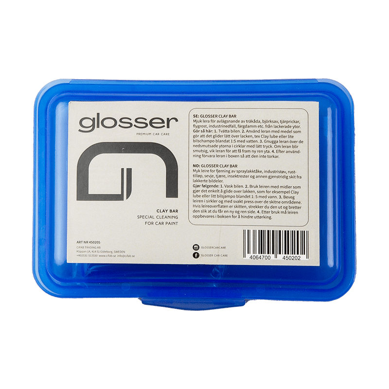 Rengöringslera Glosser Clay Bar, 200g