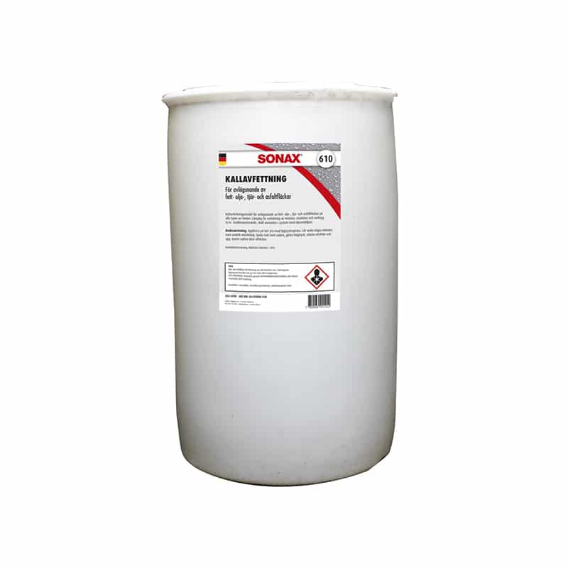 Sonax Kallavfettning Kemikaliesvepet, 205 liter