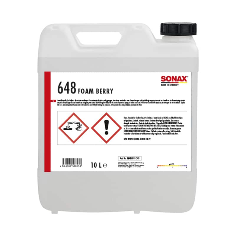 Sonax Active Cleaning Foam Berry Kemikaliesvepet, 10 liter