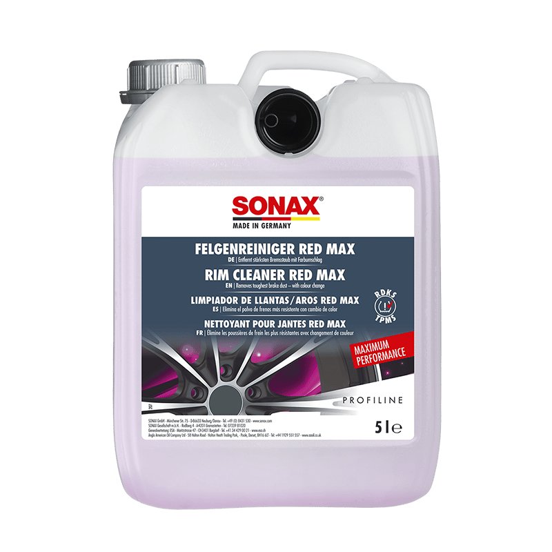 Fälgrengöring Sonax Rim Cleaner Red Max, 5 liter
