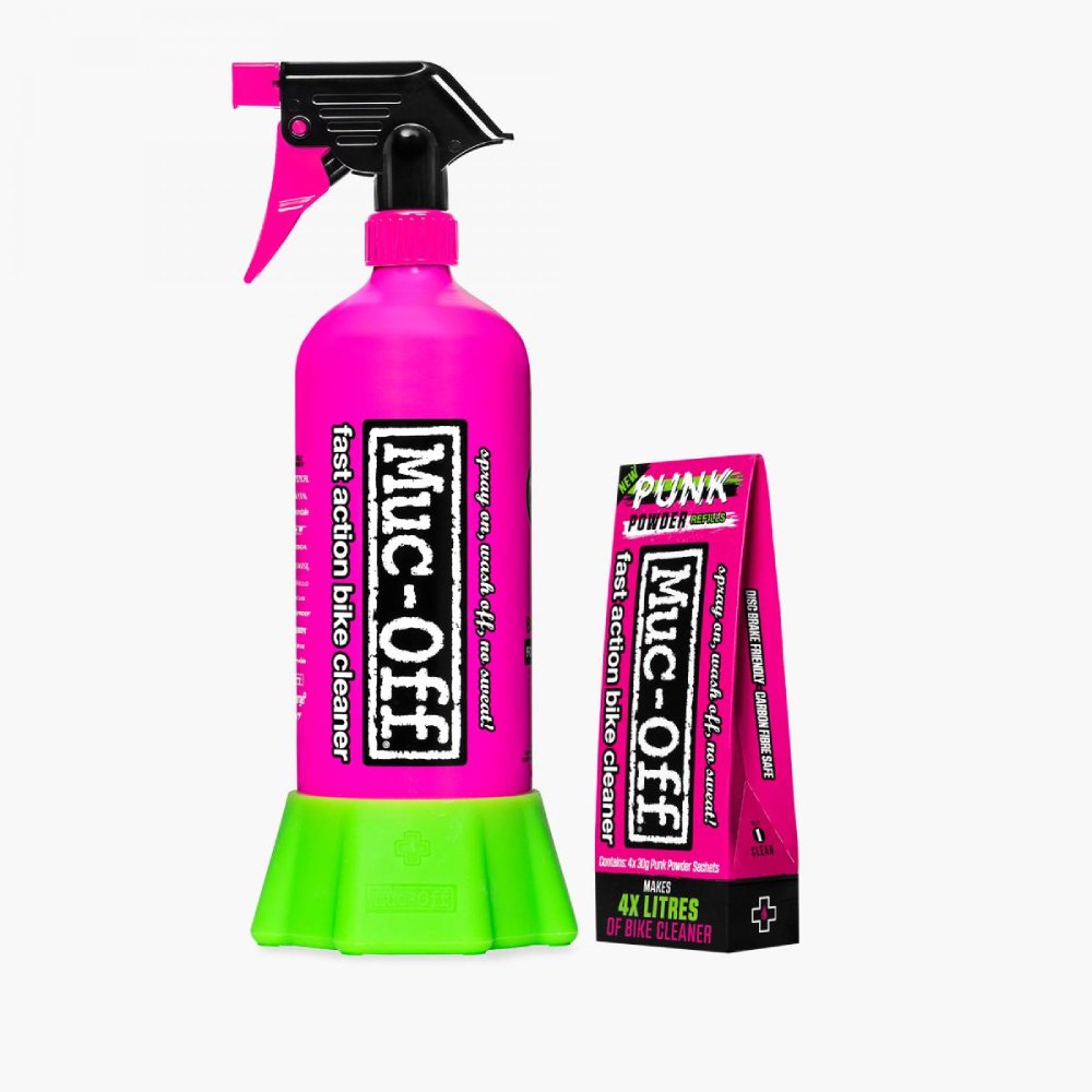 Muc-Off Punk Powder Bike Cleaner 4-pack + Bottle for Life