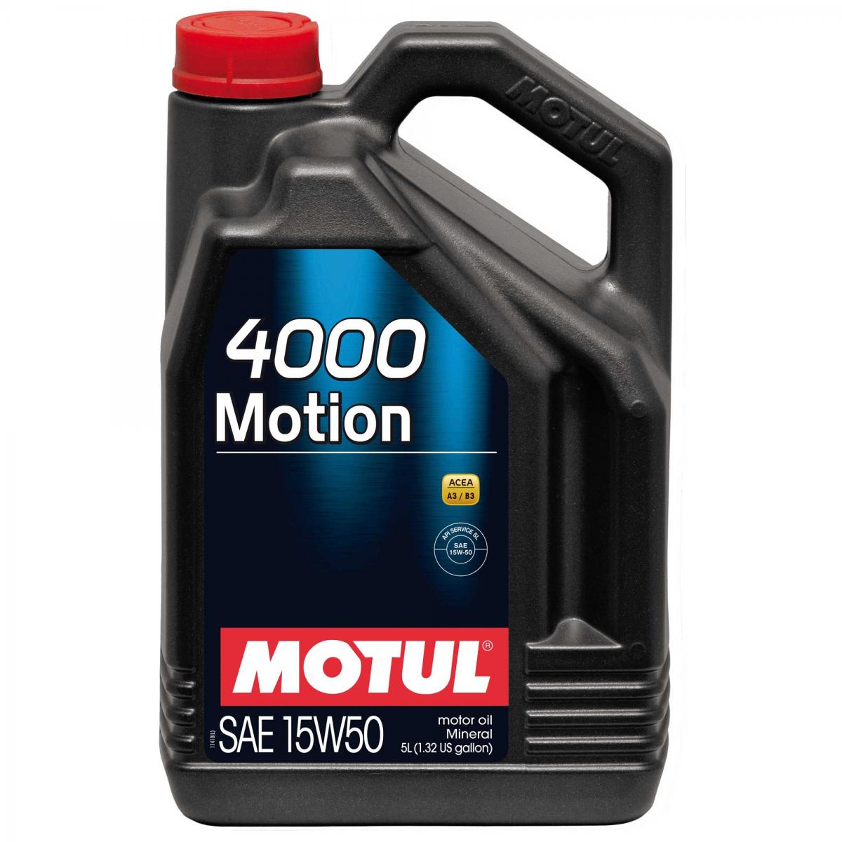 Motul 4000 MOTION 15W-50, 5 liter