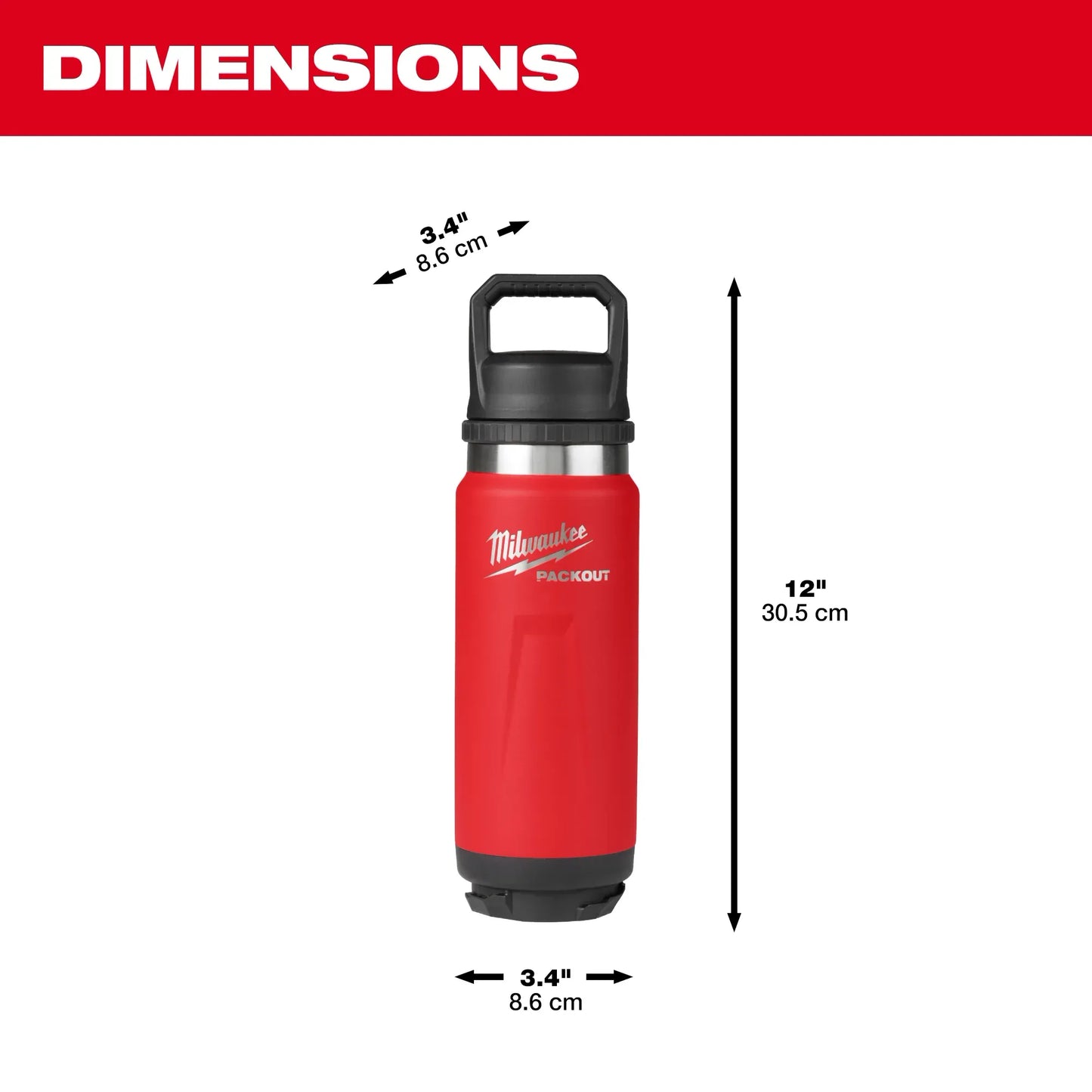 Termosflaska Milwaukee Packout™ Termosflaska Röd, 710ml