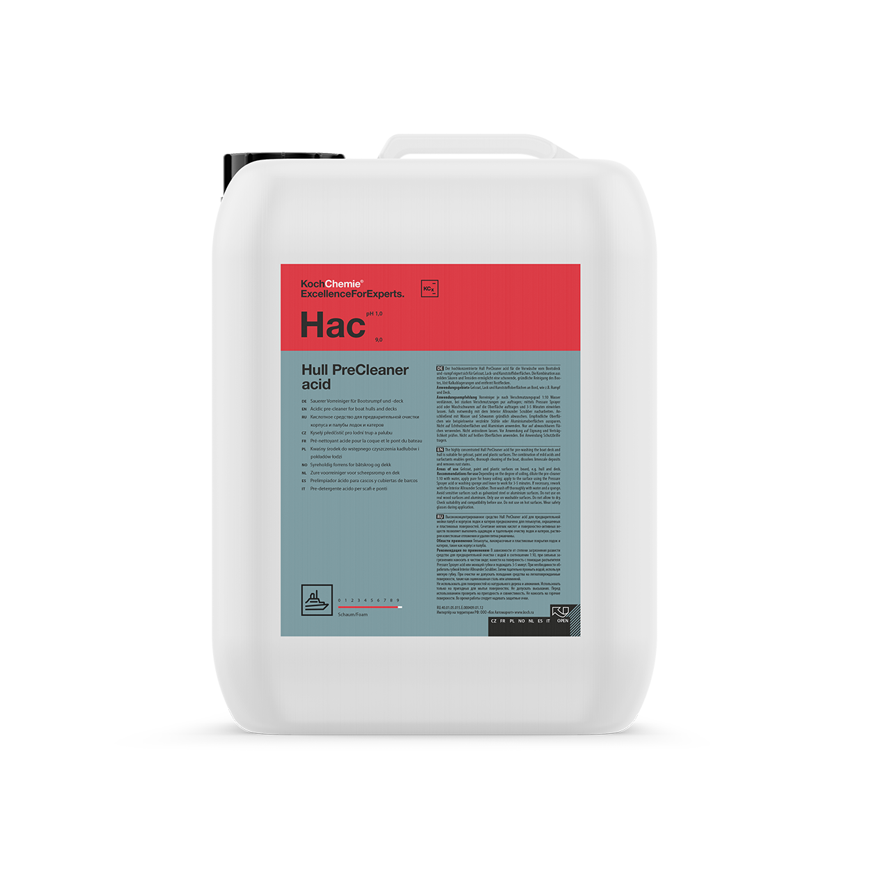 Syrabaserad Förtvättsmedel Koch-Chemie Hull PreCleaner Acid, 10 liter