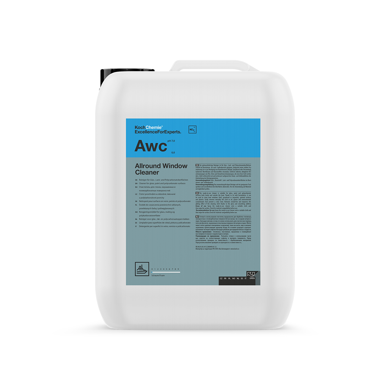 Båtglasrengöring Koch-Chemie Allround Window Cleaner, 10 liter