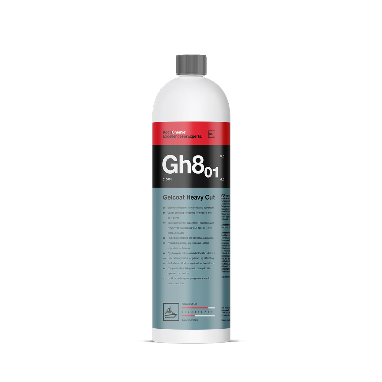 Båtpolermedel Koch-Chemie Gelcoat Heavy Cut Gh8.01, 1 liter