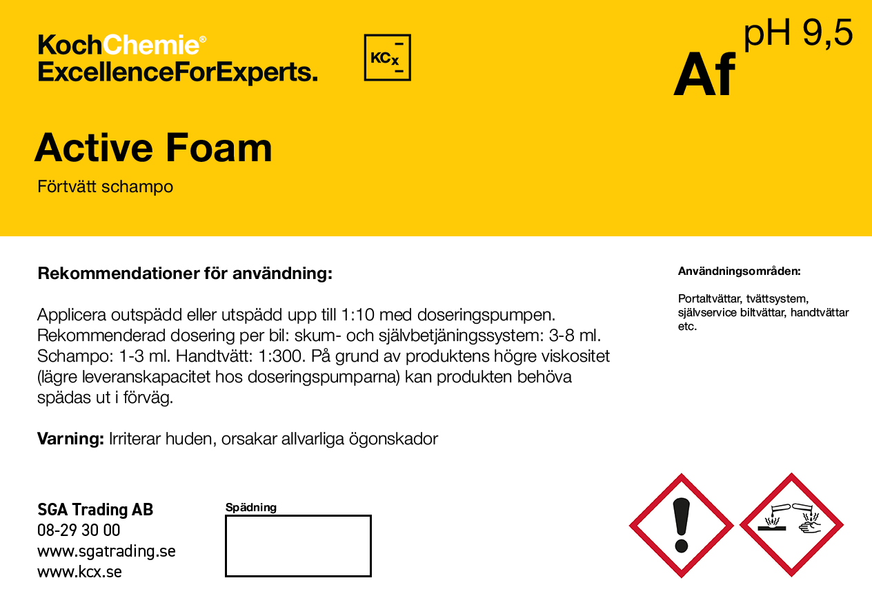 Koch-Chemie Etikett för Tomflaska