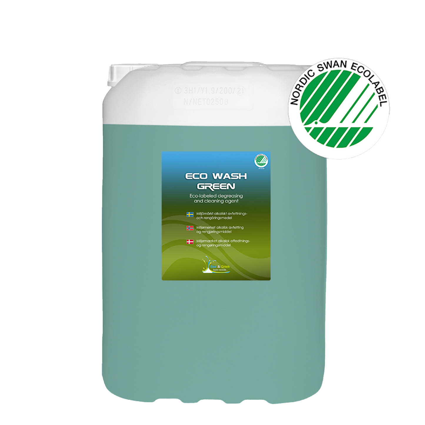 Alkalisk Avfettning Blue & Green ECO Wash Green, 25 liter