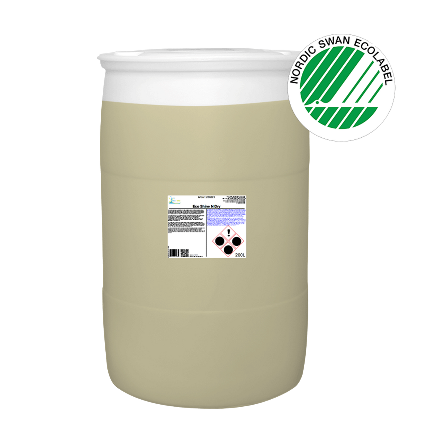 Avrinningsmedel & torkmedel Blue & Green ECO Shine 'n Dry, 200 liter