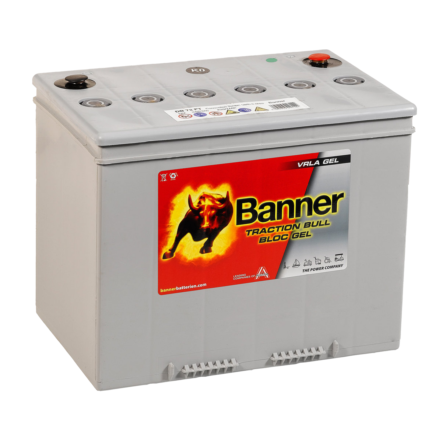 Batteri Banner Dry Bull DB 72 FT (Med skruvpoler)