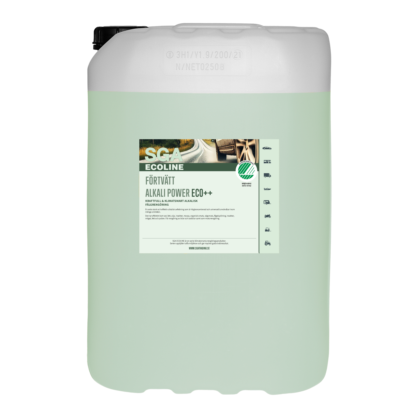 Svanenmärkt SGA Ecoline Förtvätt Alkali Power ECO++, 25 Liter