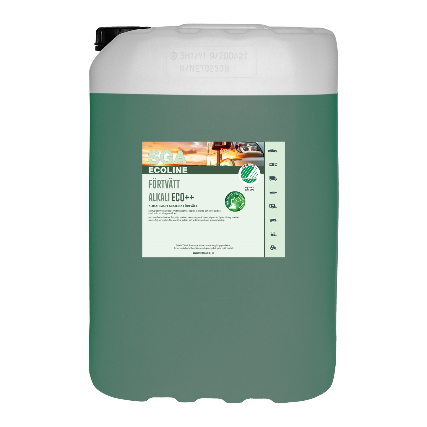 Svanenmärkt SGA Ecoline Förtvätt Alkali ECO++, 25 Liter