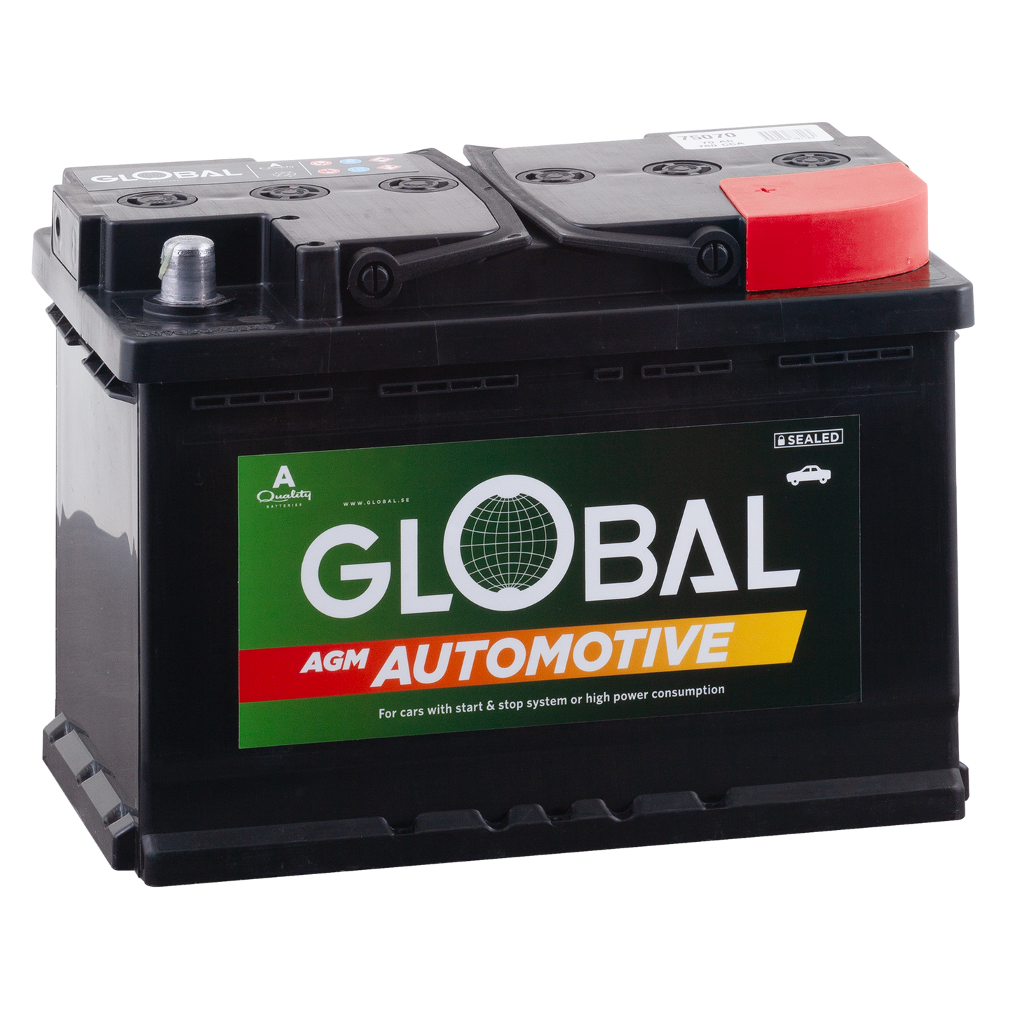 GLOBAL AGM Batteri L3 START/STOP 70Ah