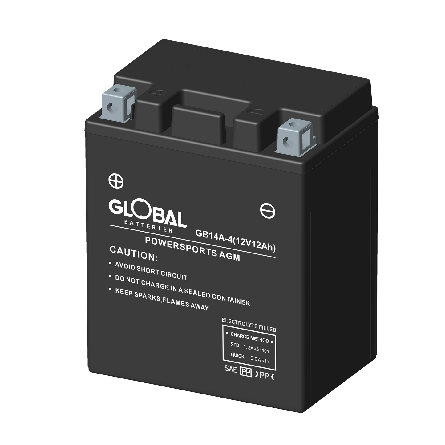 GLOBAL GB14A-4 FA MC Batteri 12Ah