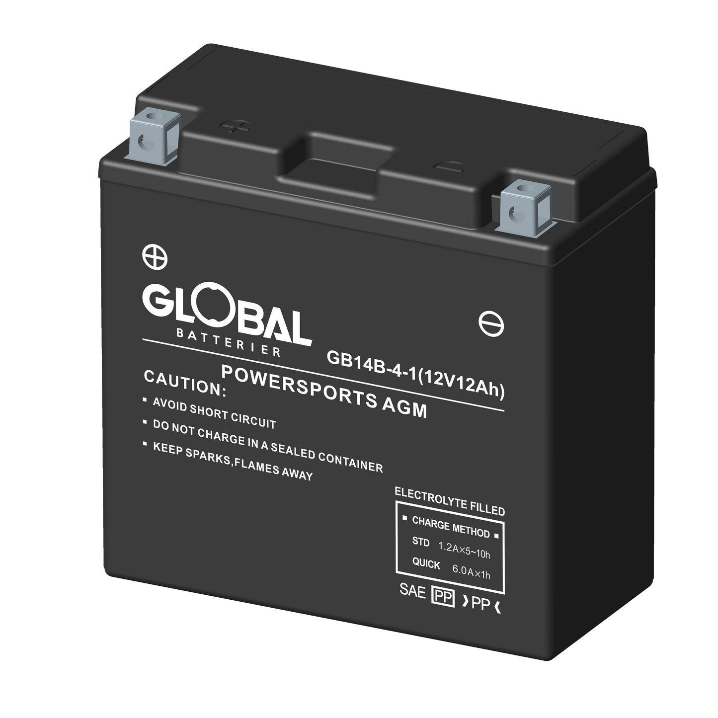 GLOBAL GB14B-4 FA MC Batteri 12Ah