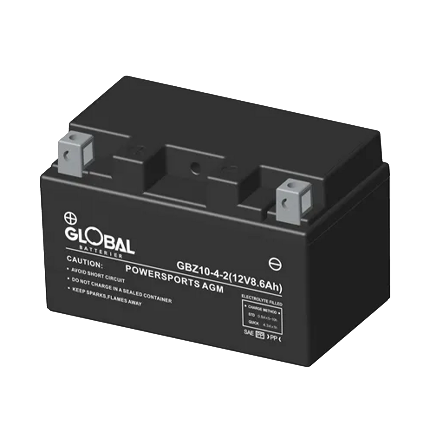 GLOBAL GBZ10-FA MC Batteri 8,6Ah