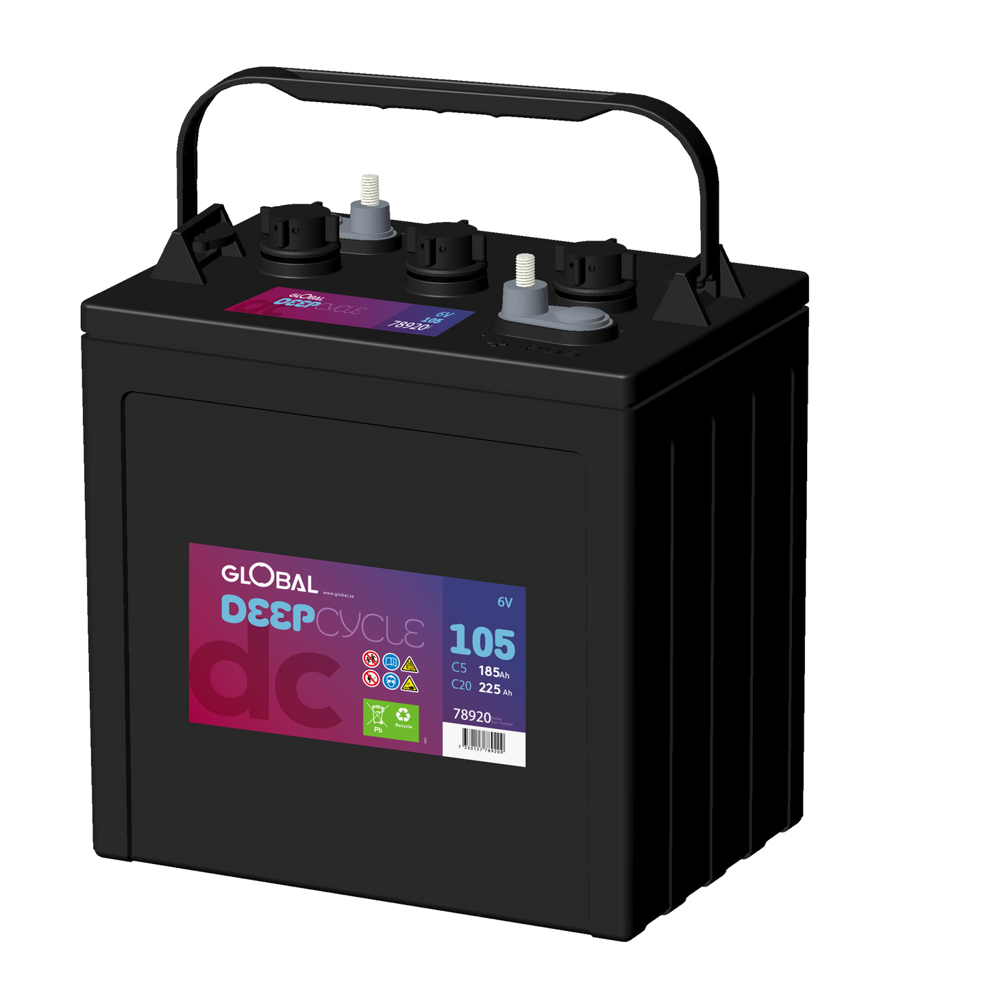 GLOBAL L-105 TRAKTION Batteri 225Ah
