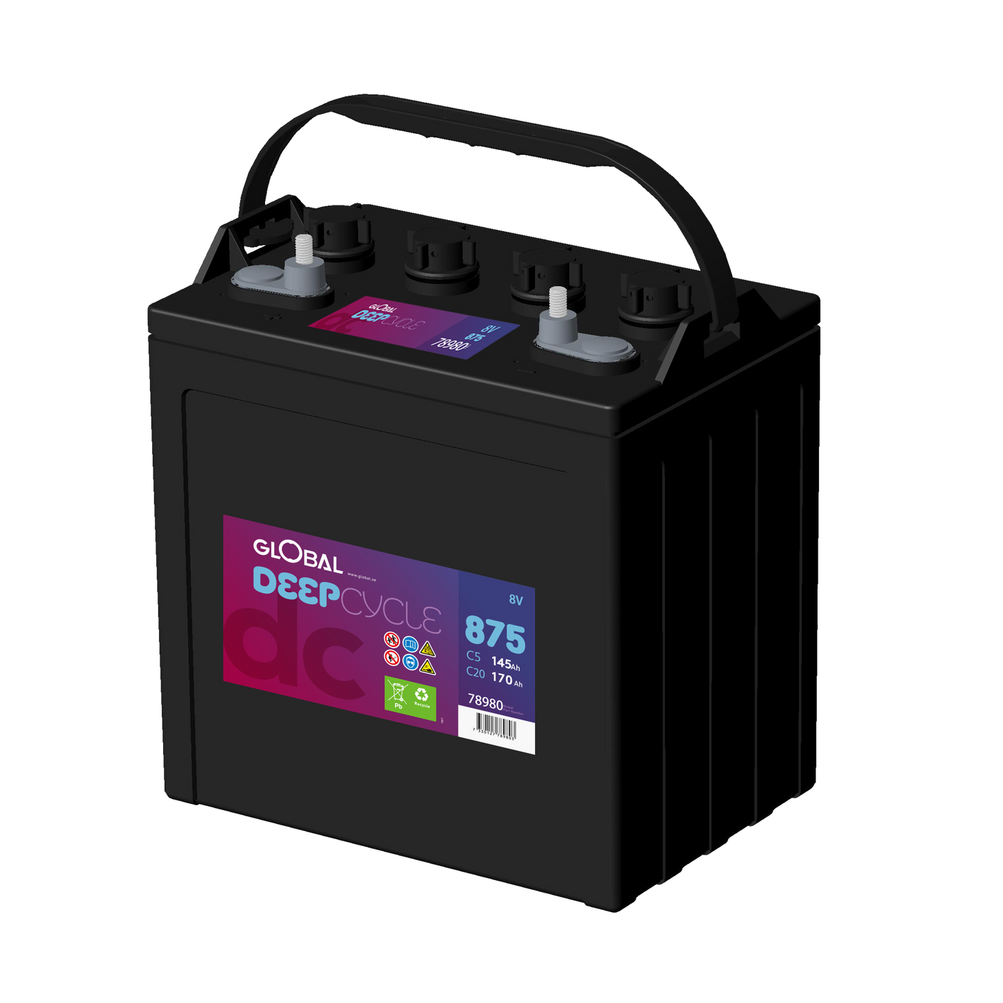 GLOBAL L-875 TRAKTION Batteri 170Ah