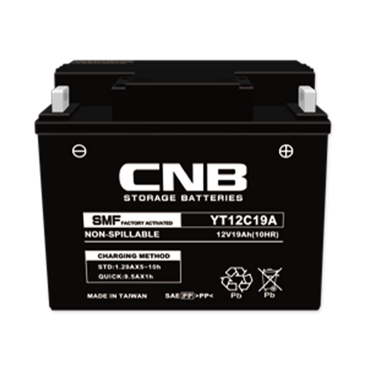GLOBAL YT12C19A FA MC Batteri 19Ah