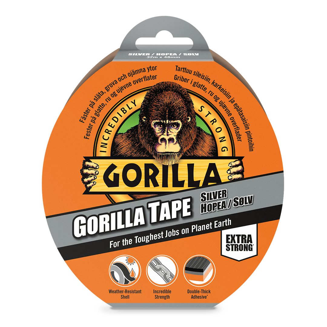 GORILLA TAPE SILVER 48MM 32M