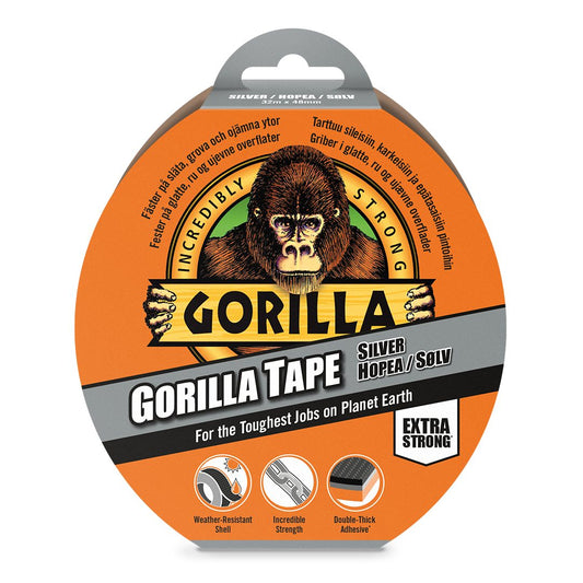 GORILLA TAPE SILVER 48MM 32M