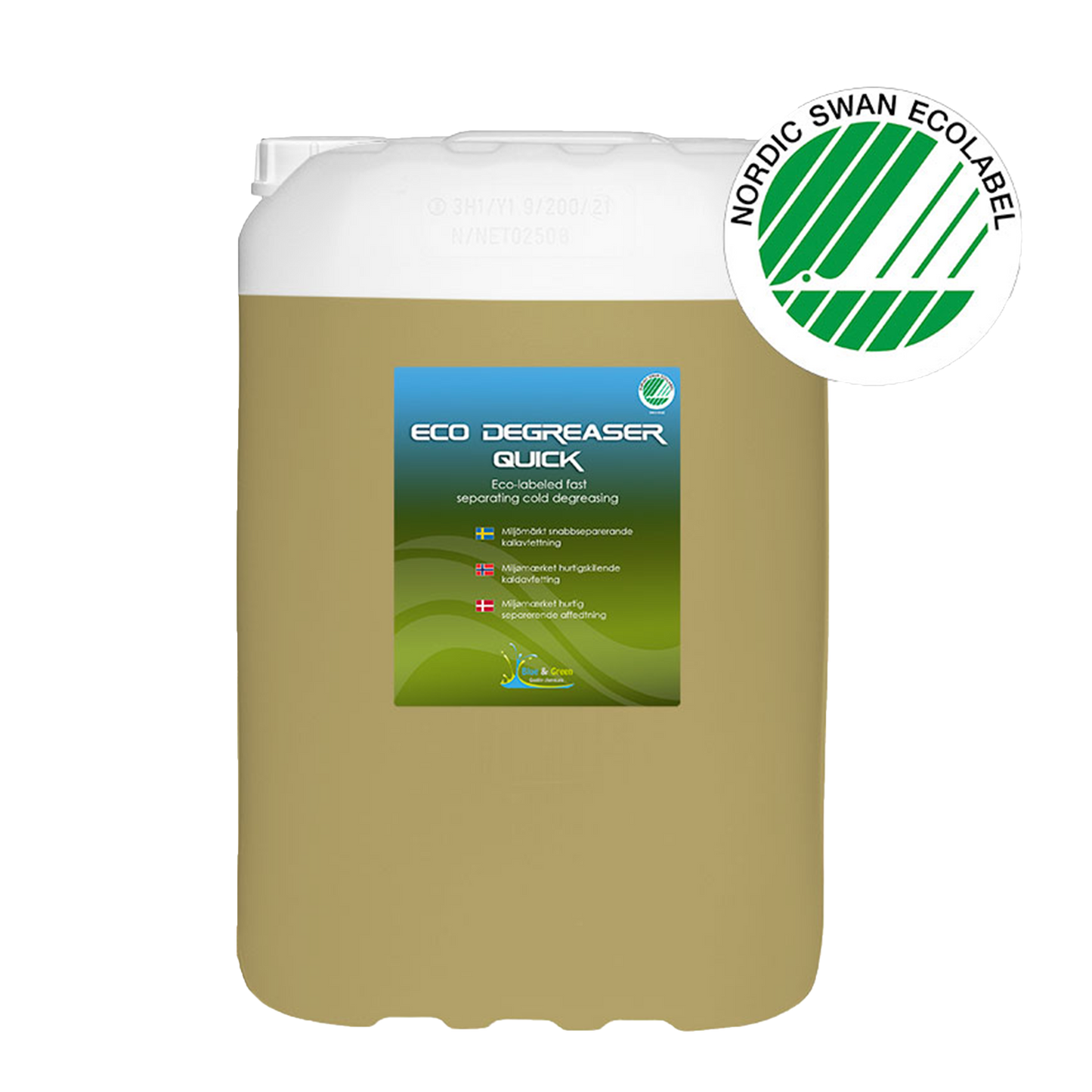 Kallavfettning Blue & Green ECO Degreaser Quick, 25 liter