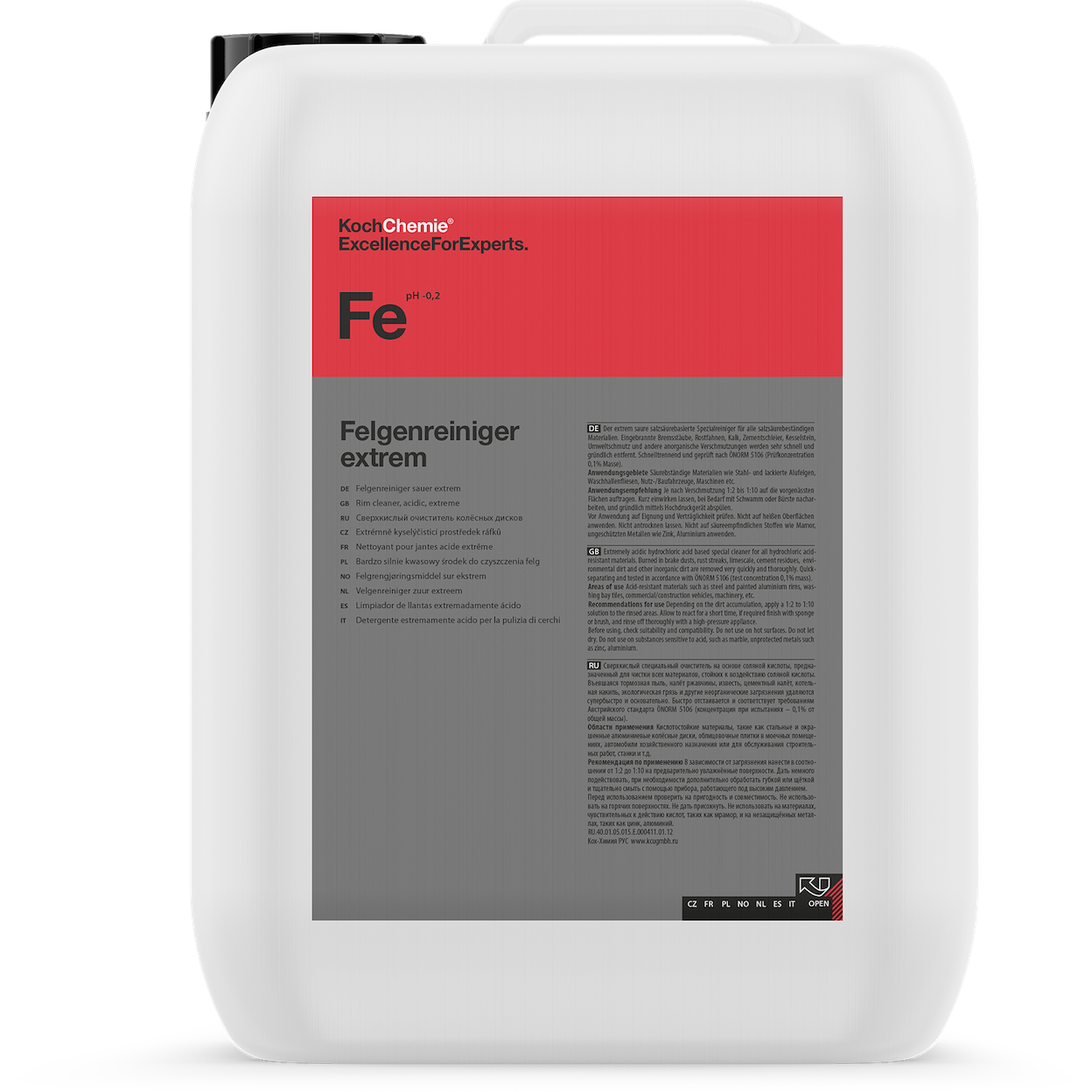 Syrabaserad fälgrengöring Koch-Chemie Fälgrengöring Extrem, 22 kg