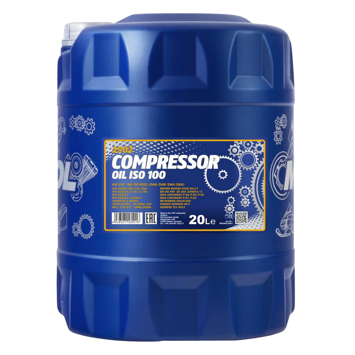 Kompressorolja Mannol Compressor Oil ISO 100, 20 Liter