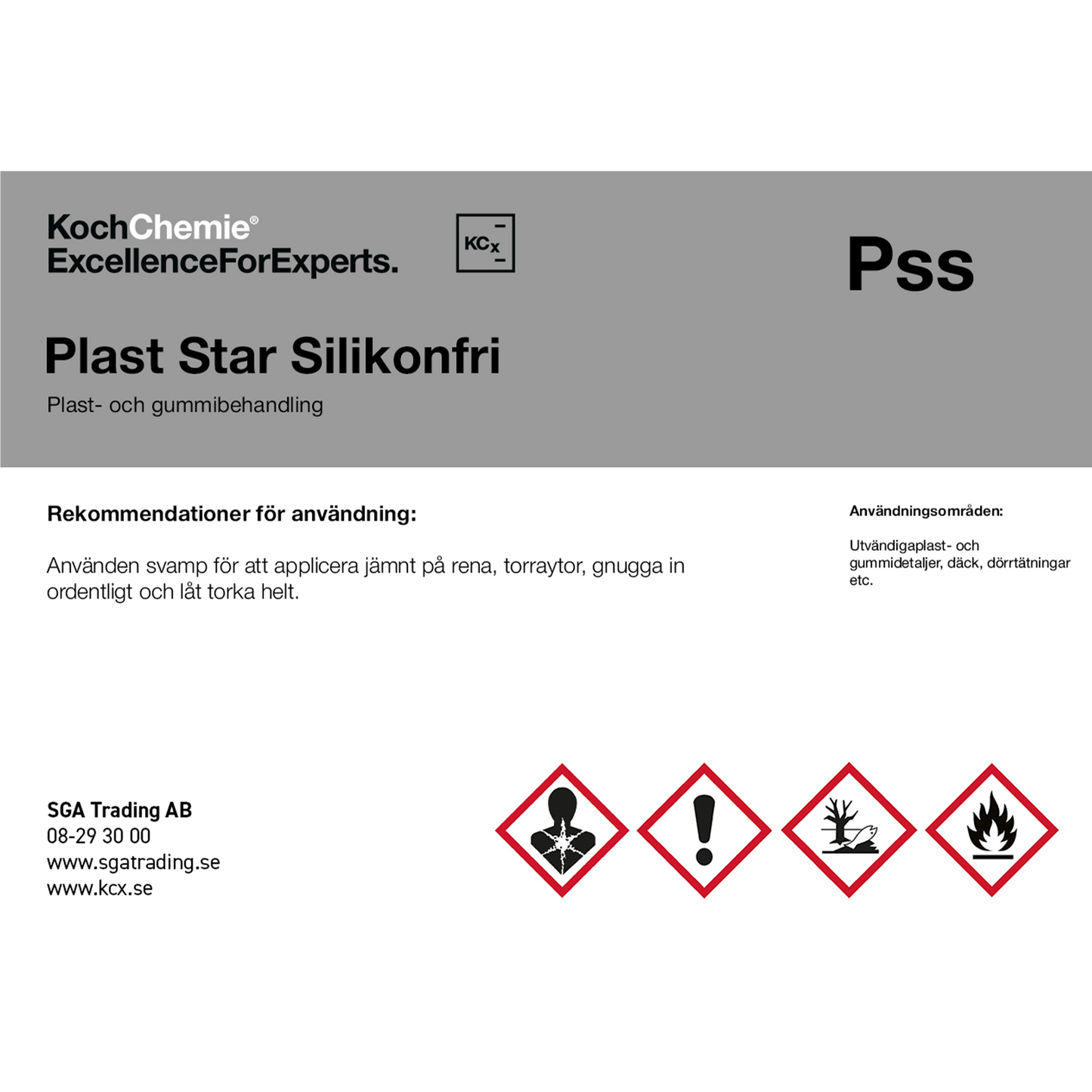 Koch-Chemie Etikett för Tomflaska