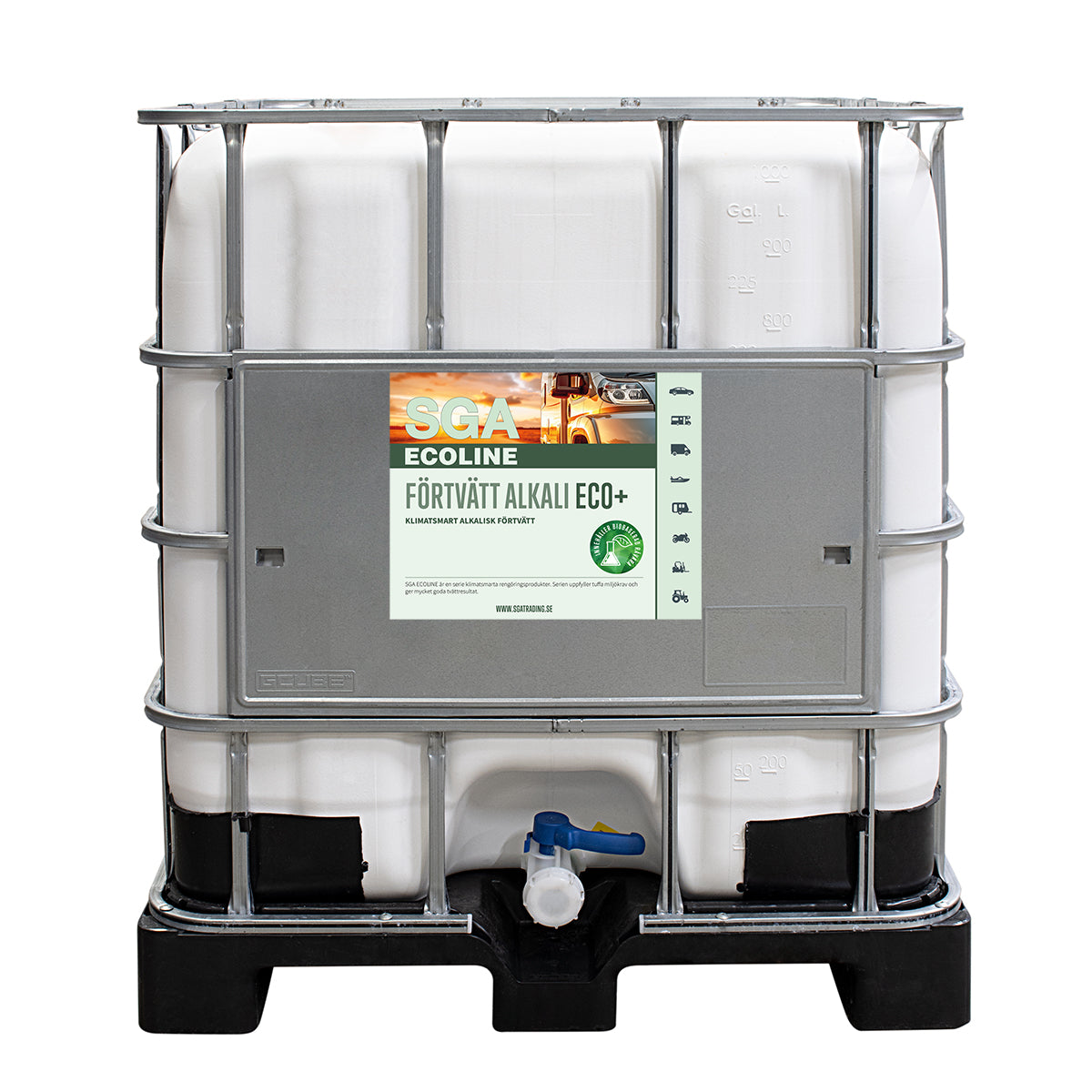 Kemikaliesvepet Alkalisk Förtvätt SGA ECOLINE Förtvätt Alkali ECO+ 1000L