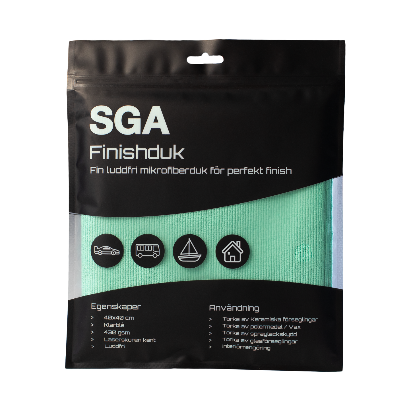 Mikrofiberduk SGA Finishduk framsida