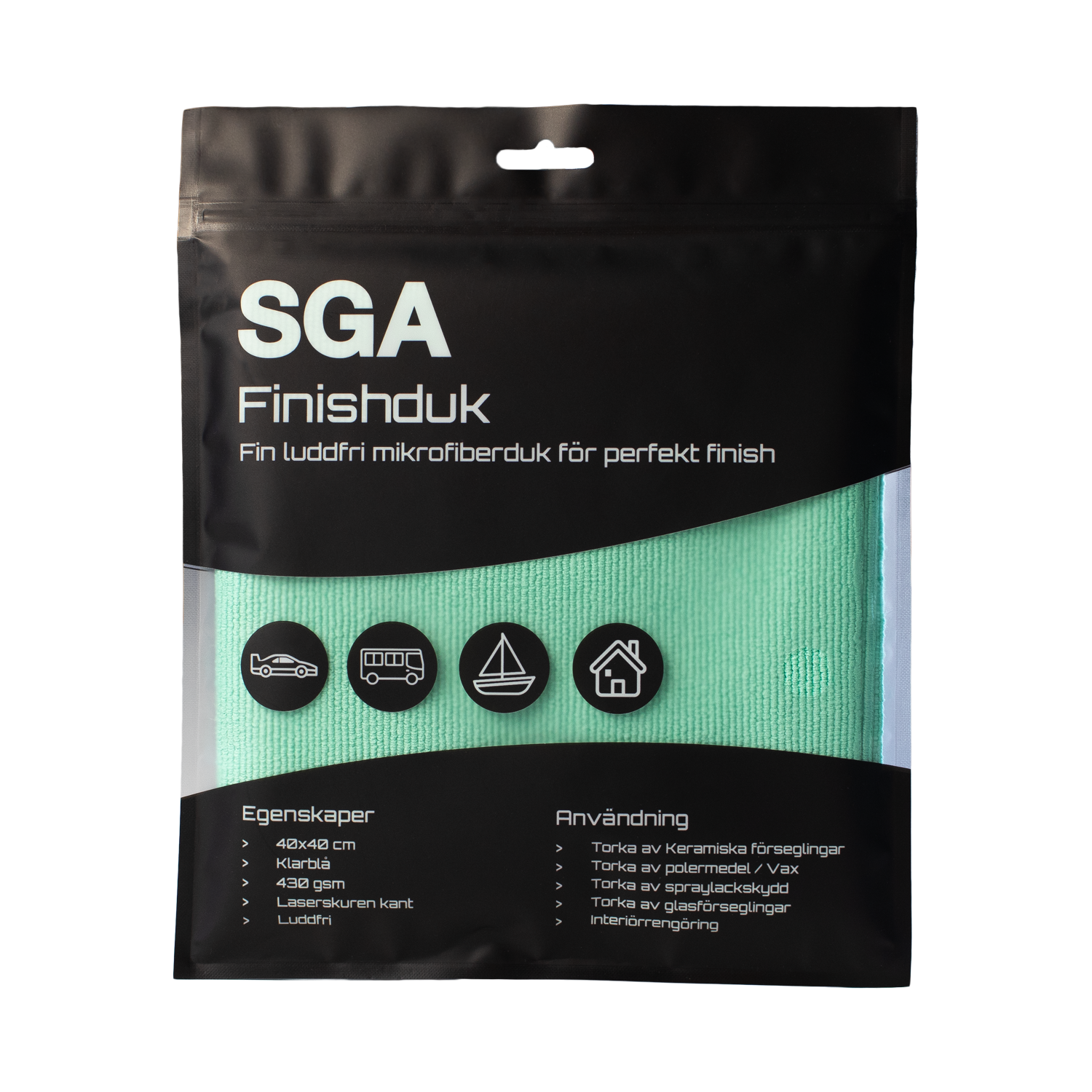 Mikrofiberduk SGA Finishduk framsida