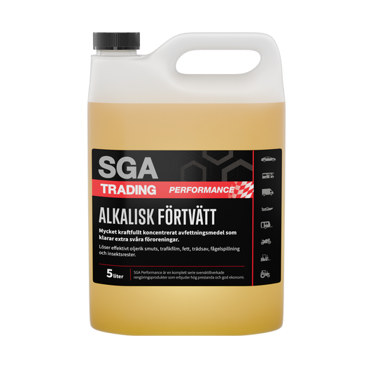 Alkalisk avfettning SGA PERFORMANCE Alkalisk förtvätt, 5 liter