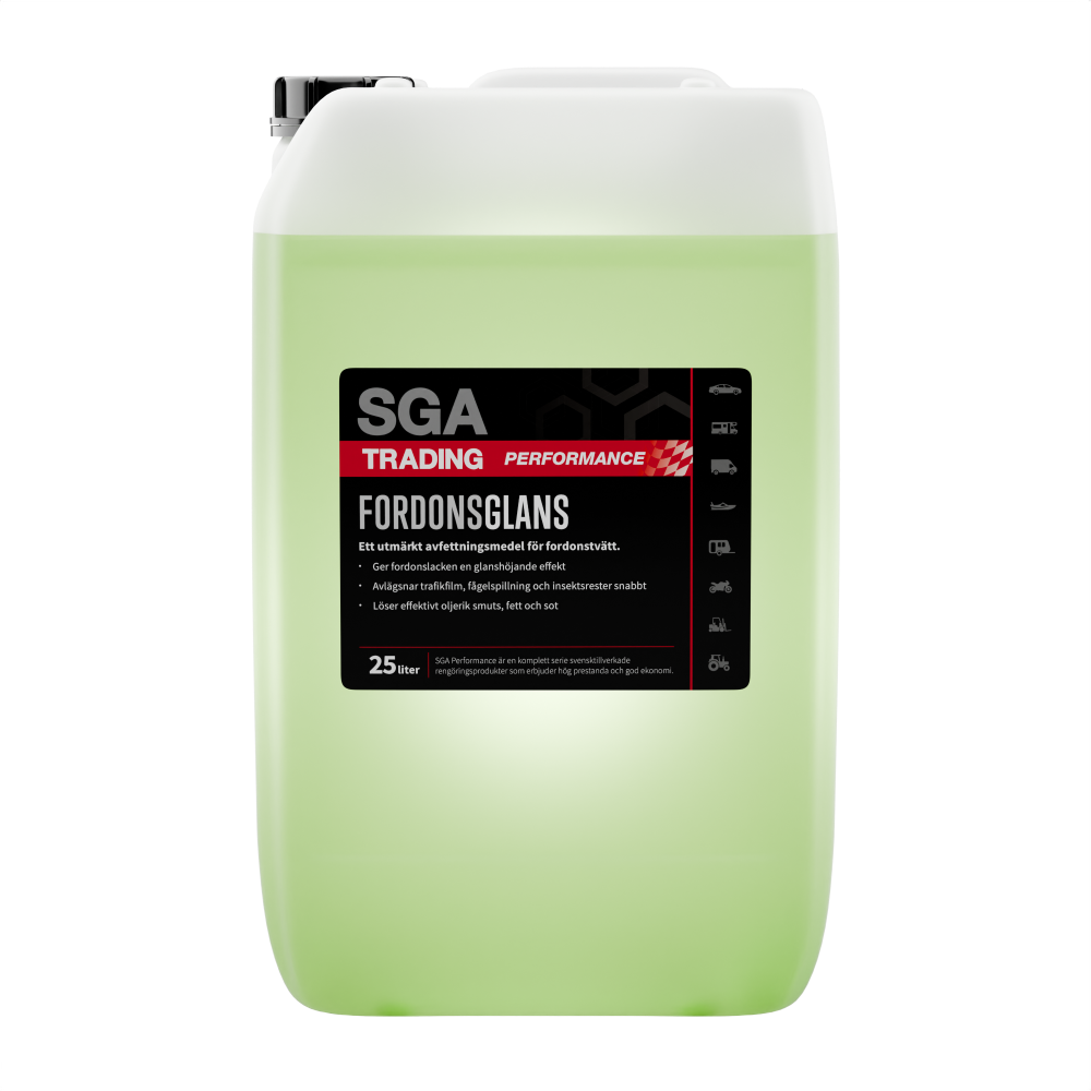 Alkalisk avfettning SGA PERFORMANCE Alkalisk förtvätt fordonsglans, 25 liter