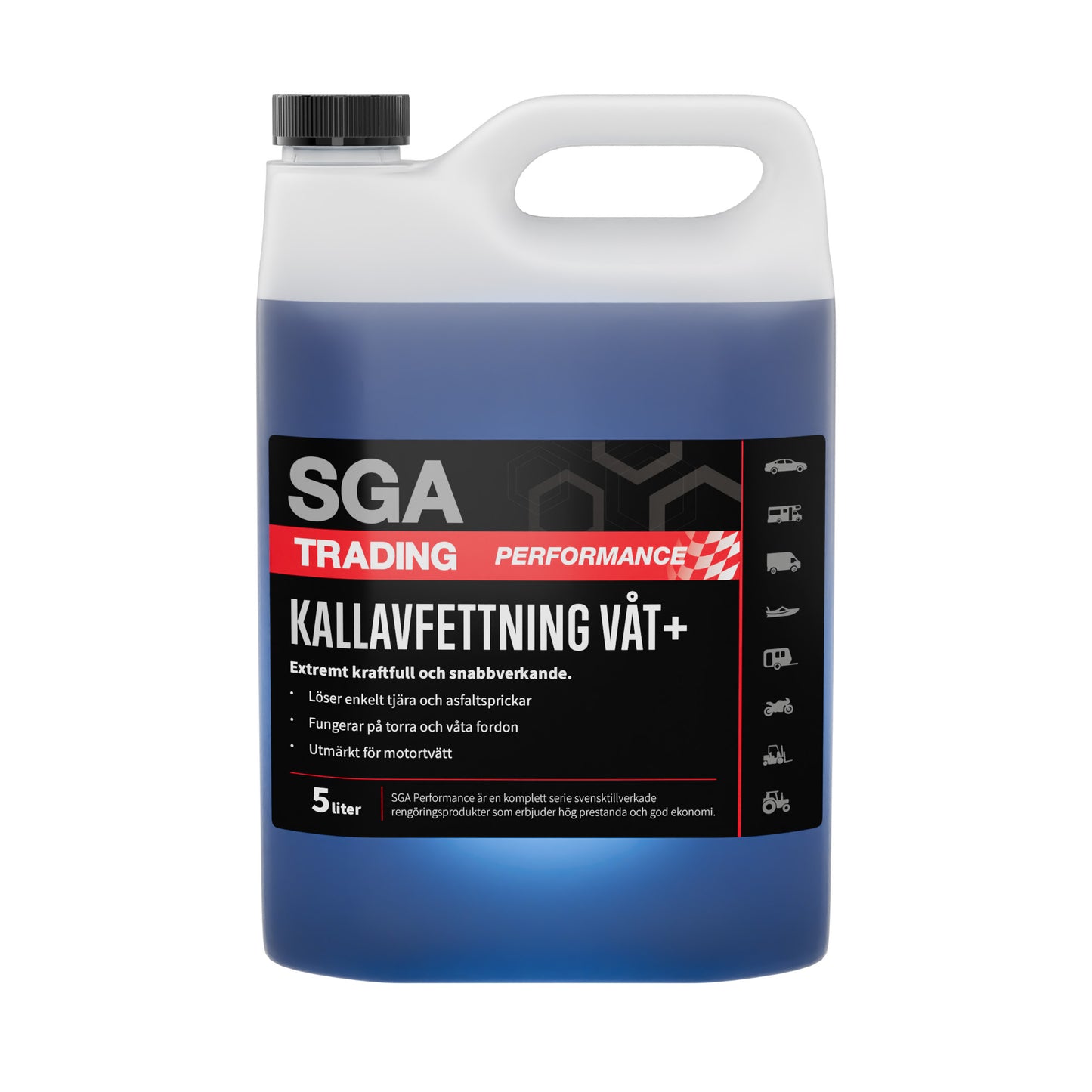 Tjärlösare SGA PERFORMANCE Kallavfettning VÅT+, 5 liter