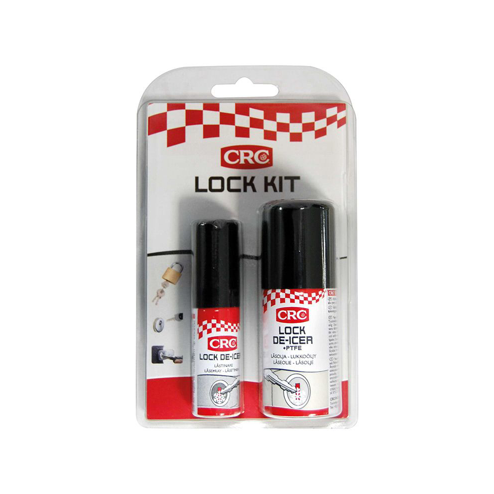 Låsspray CRC Lock Kit Lock De Icer, 15ml & Lock De-Icer +PTFE, 40ml