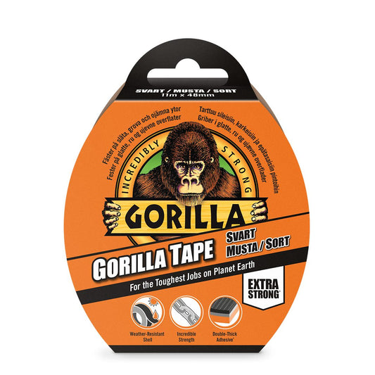 GORILLA TAPE SVART 48MM 11M