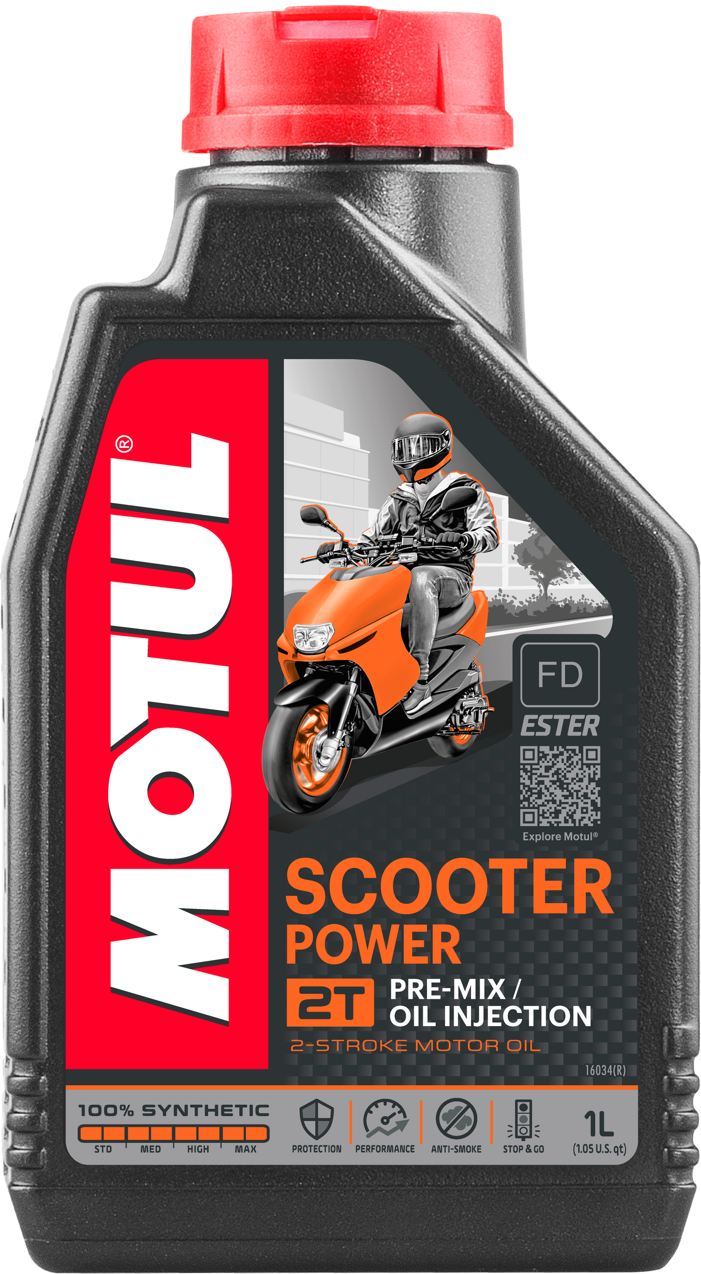 Motul Scooter Power 2T, 1 liter