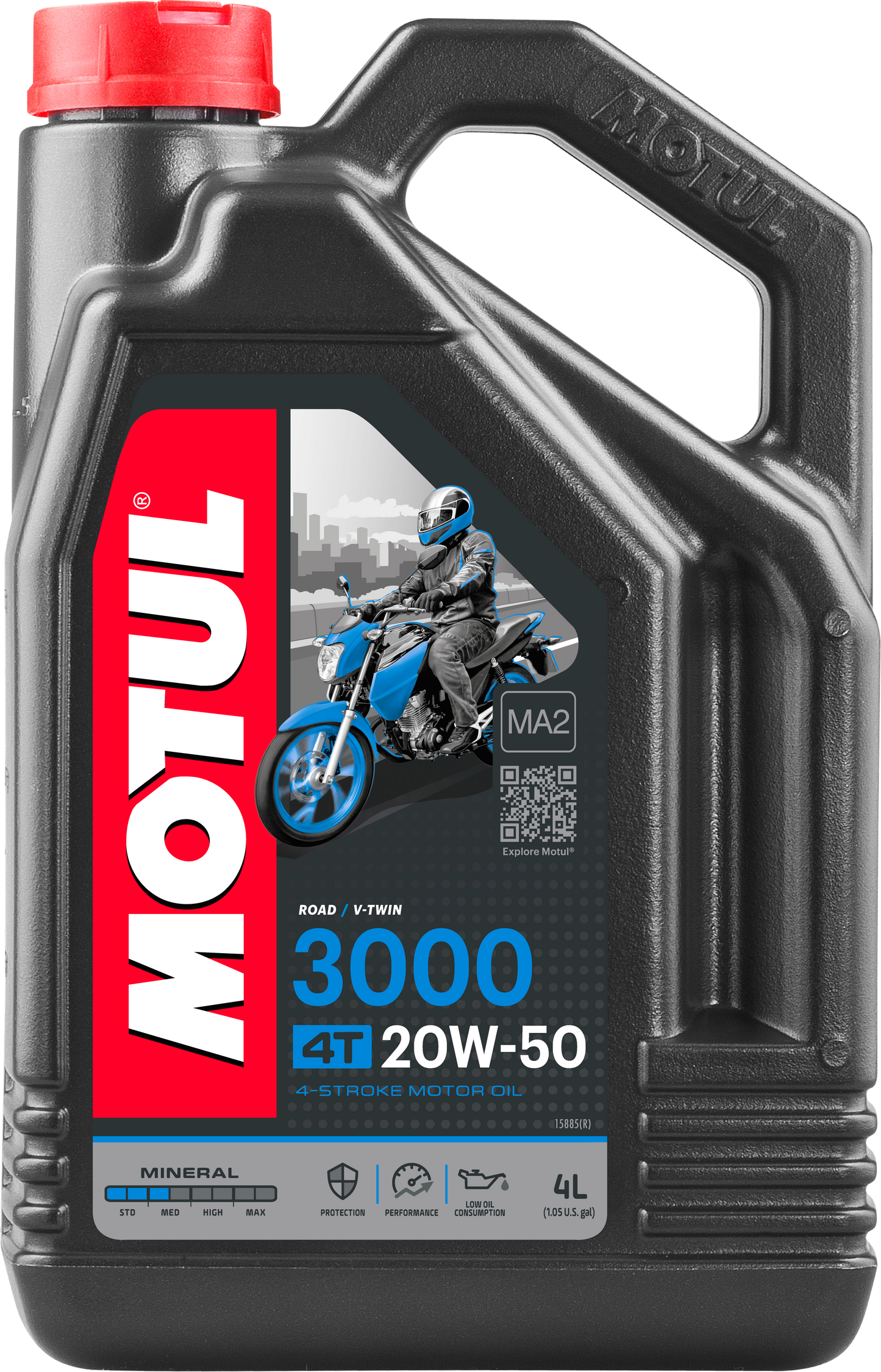 Motul 3000 4T 20W-50, 4 liter