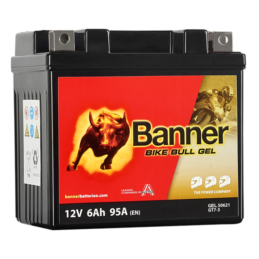 Batteri Banner Bike Bull GT7-3 50621 GEL