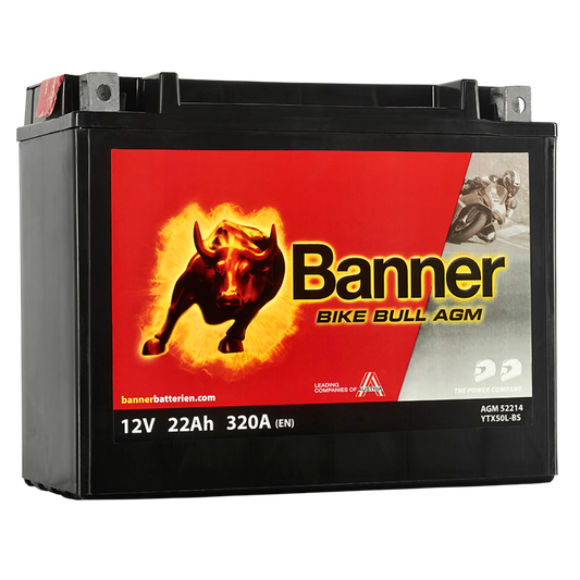 MC Batteri Banner Bike Bull YTX50L-BS 52214 AGM