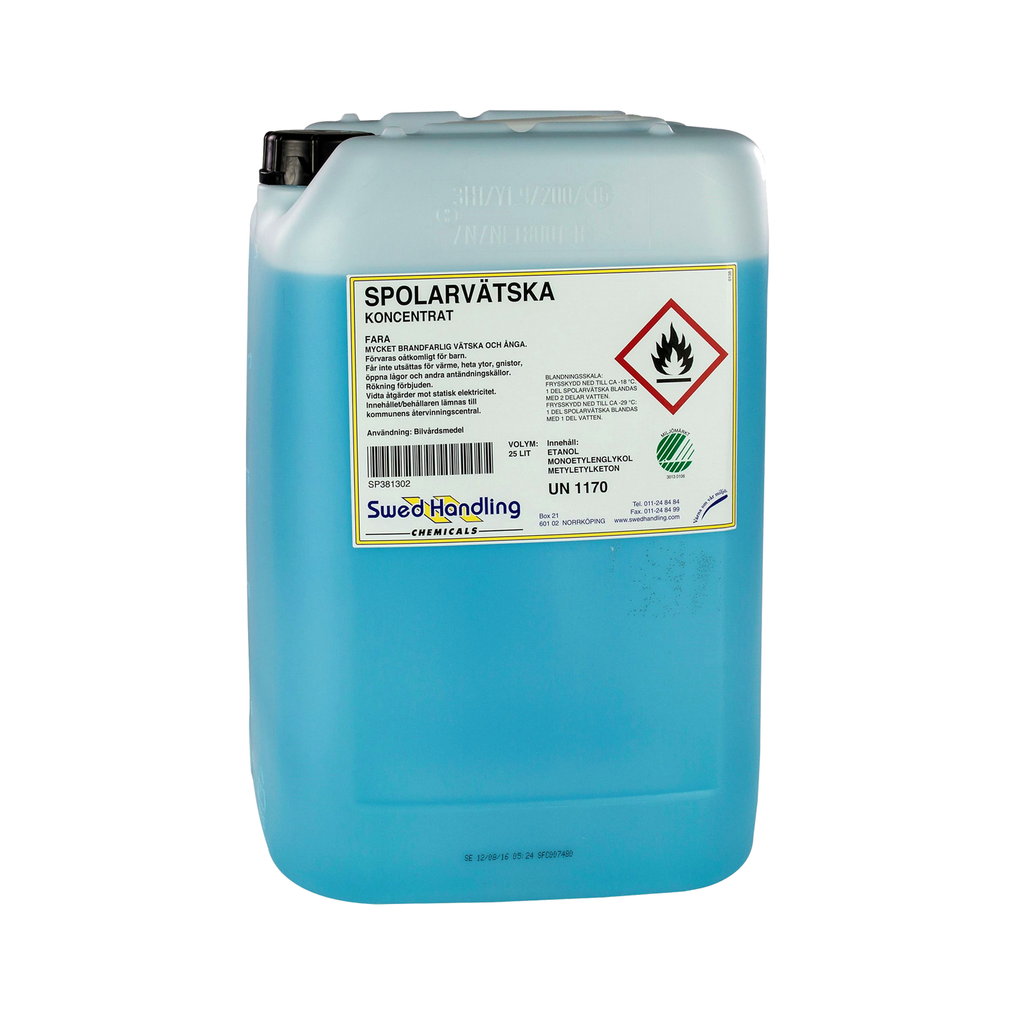 Spolarvätska Koncentrerad Svanen, 25 liter