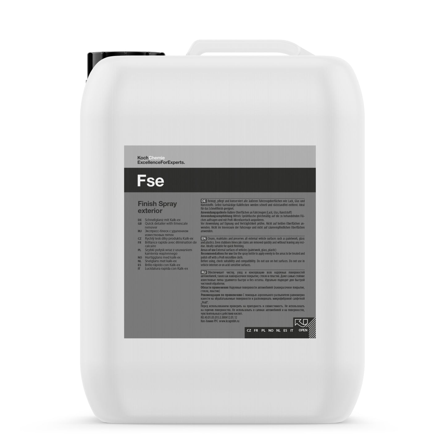 Rengöringsspray kalk Koch-Chemie Finish Spray Exterior, 10 liter