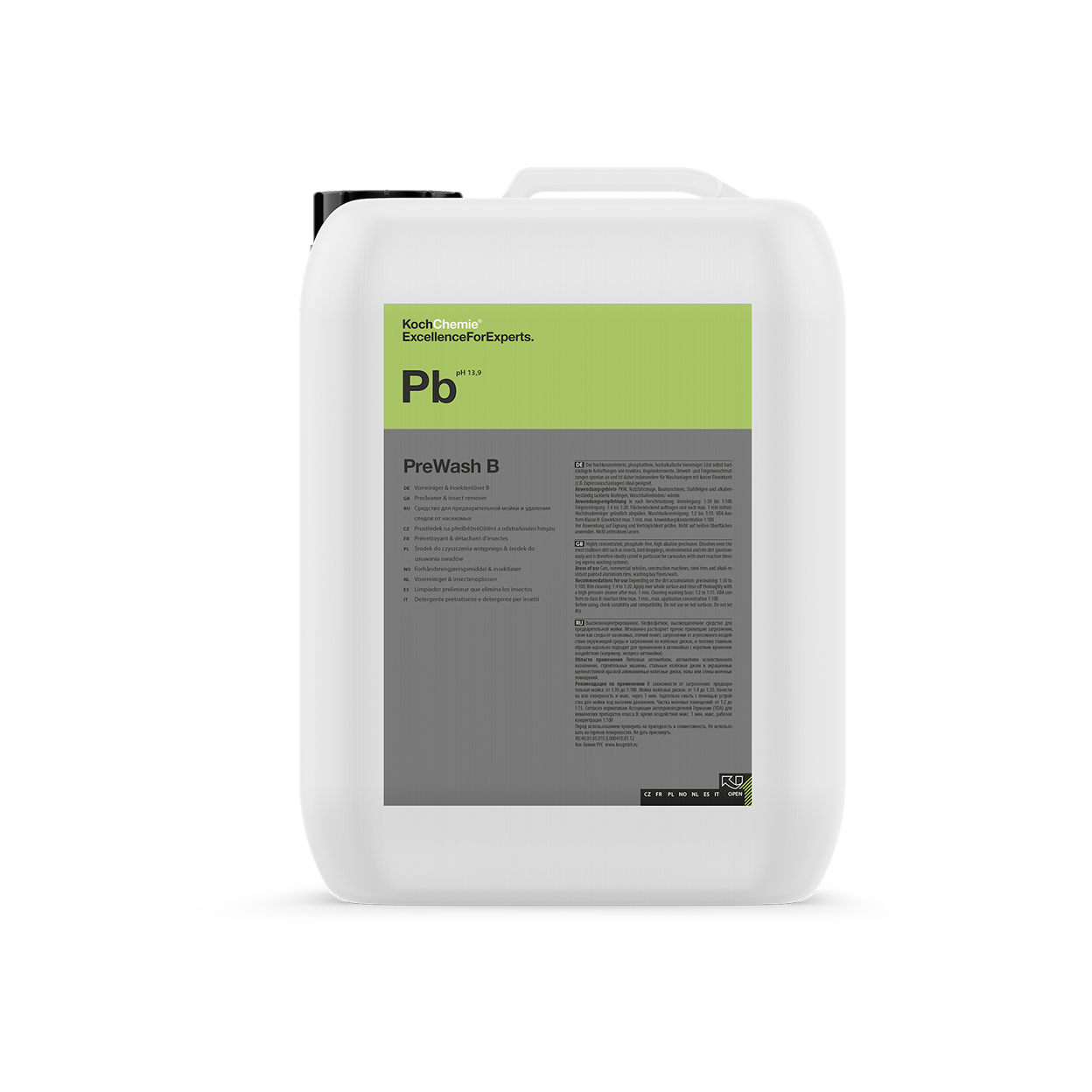 Alkalisk förtvätt Koch-Chemie Prewash B, 23 kg