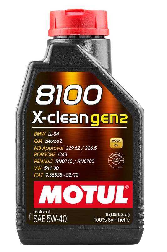Motul 8100 X-CLEAN GEN2 5W-40, 1 liter