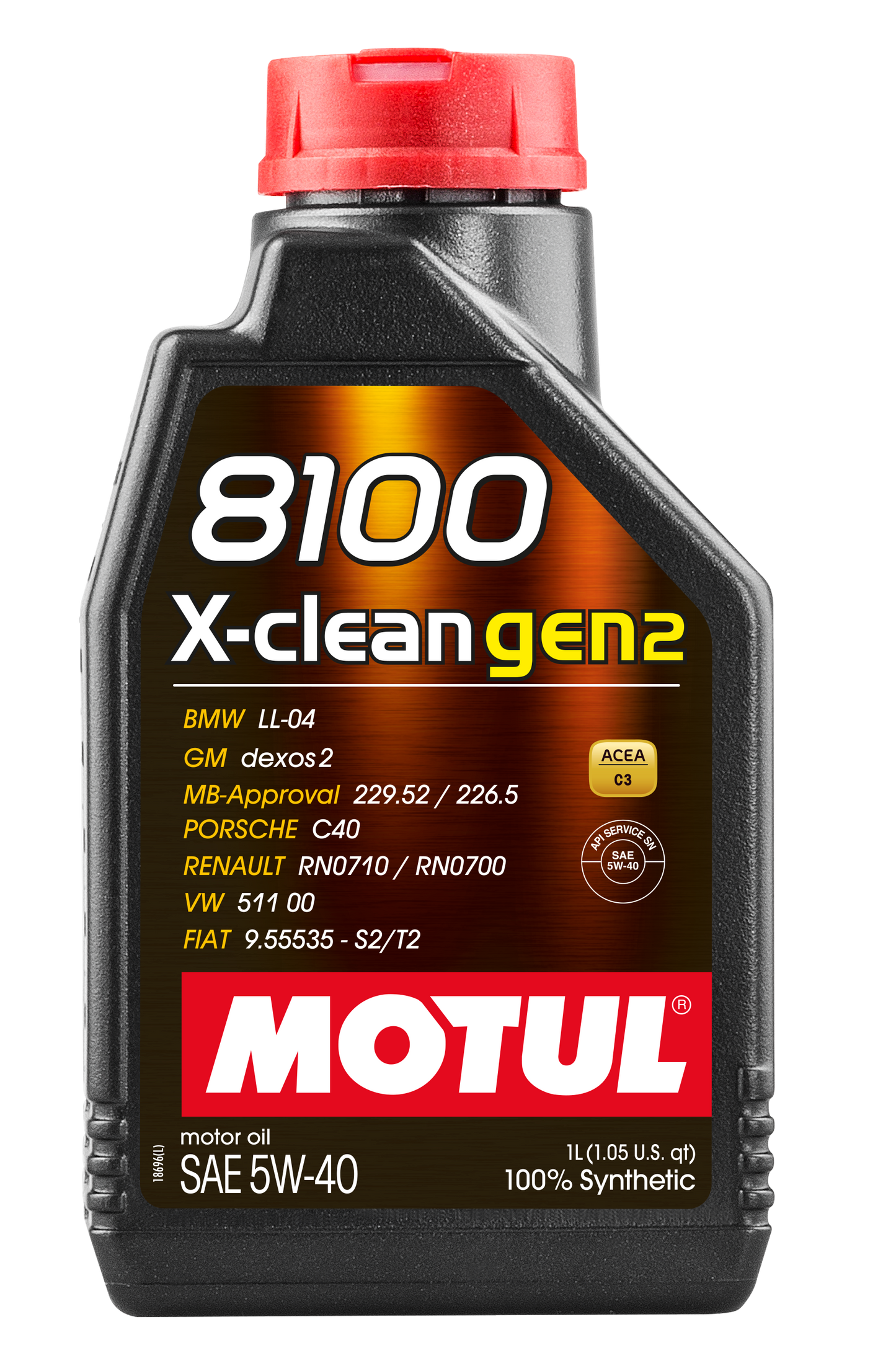 Motul 8100 X-CLEAN GEN2 5W-40, 1 liter