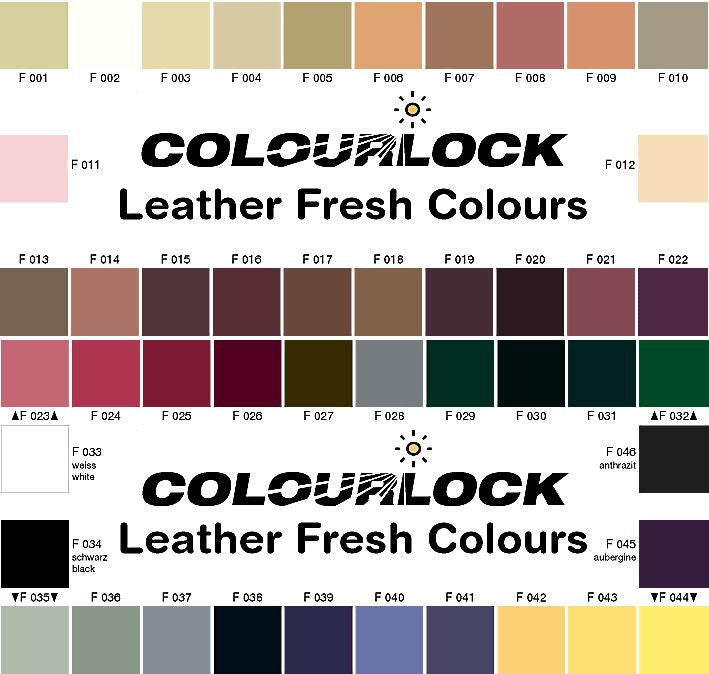 Läderfärgsuppfriskning Colourlock Leather Fresh Black F034, 150ml