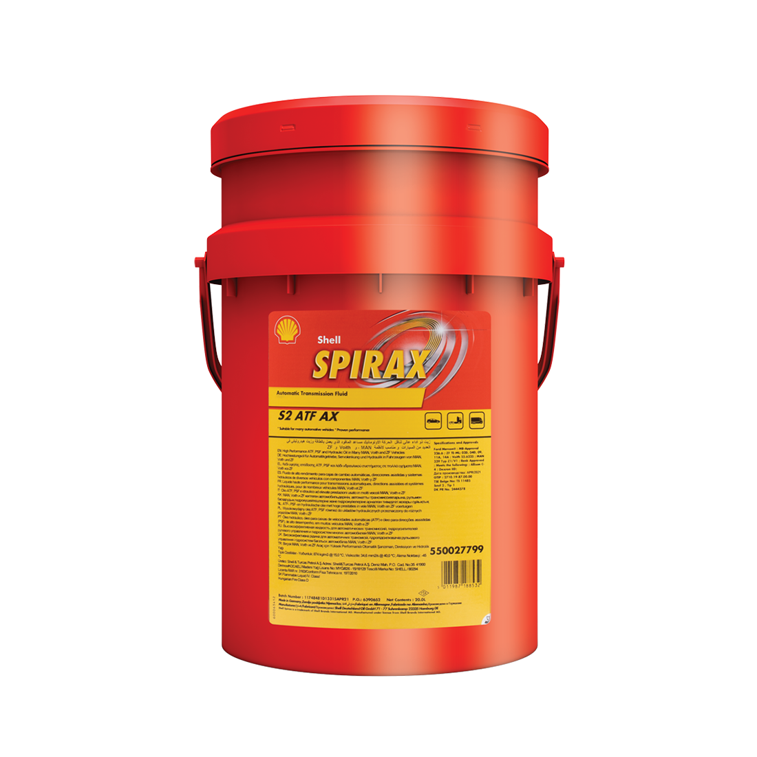 Transmissiosolja Shell Spirax S2 ATF AX, 20L